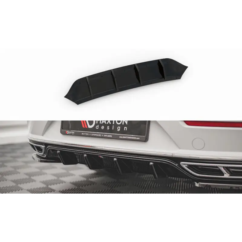 DIFFUSEUR ARRIÈRE COMPLET VOLKSWAGEN ARTEON R-LINE FACELIFT - MAXTON DESIGN - FINITION NOIR BRILLANT Bon Plan
