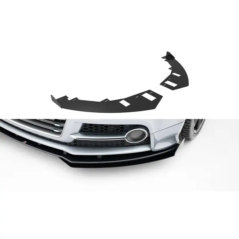 FRONT FLAPS AUDI TT S / TT S-LINE 8J FACELIFT - MAXTONDESIGN - FINITION NOIR + NOIR BRILLANT Populaire