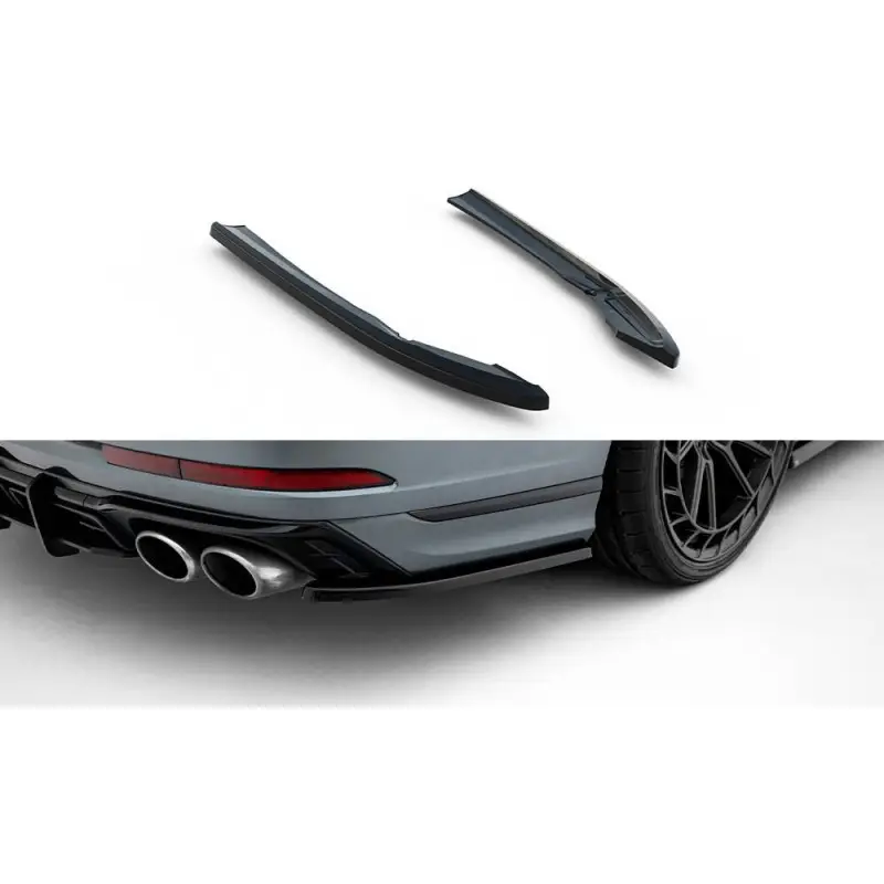Prix Bas LAMES DE PARE-CHOCS ARRIÈRE LATÉRALES AUDI S8 D5 FACELIFT - MAXTONDESIGN - FINITION NOIR BRILLANT