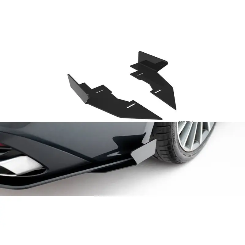 Nouveauté REAR SIDE FLAPS AUDI A5 F5 FACELIFT - MAXTONDESIGN - FINITION NOIR + NOIR BRILLANT