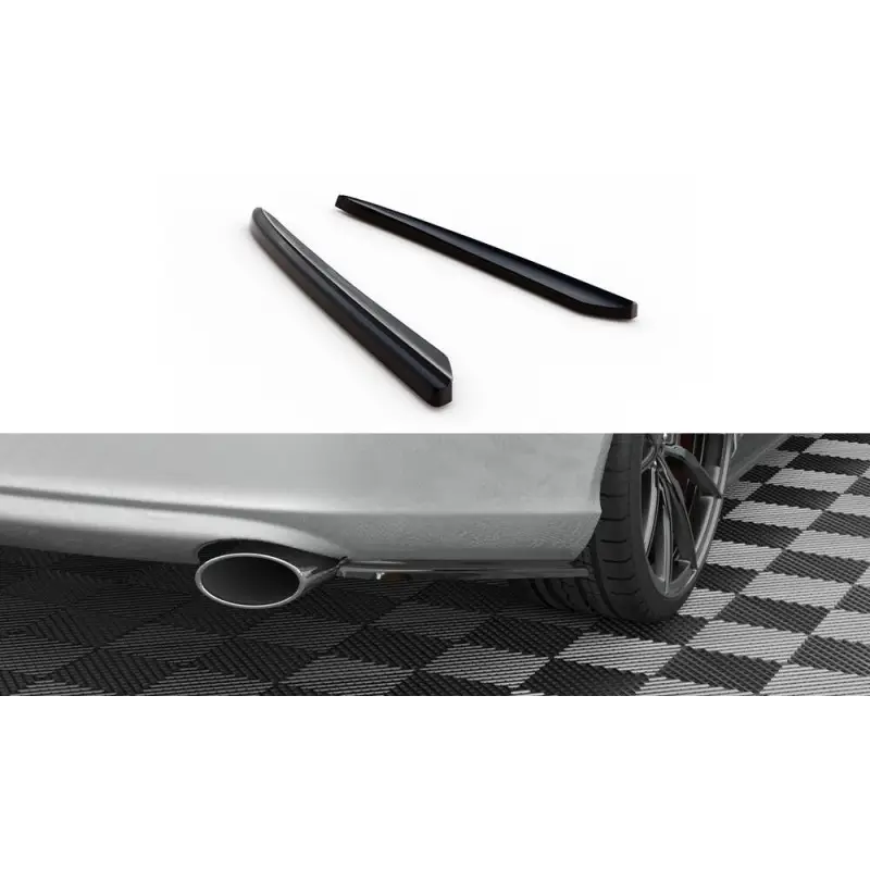 Promotion Saisonnière LAMES DE PARE-CHOCS ARRIÈREE LATÉRALES MERCEDES-BENZ CLS C219 - MAXTONDESIGN - FINITION NOIR BRILLANT