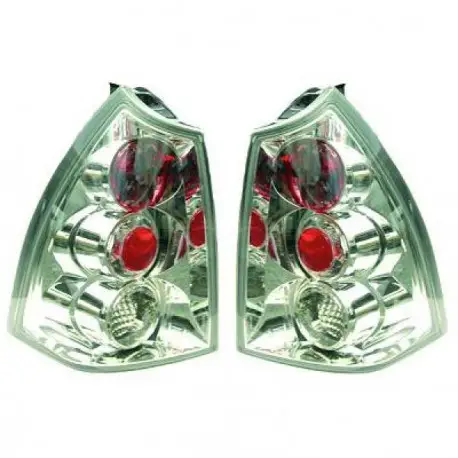 SET DE DEUX FEUX ARRIERES DESIGN PEUGEOT 307 SW (01-07) - MOD 1 - CHROME - POUR BREAK Meilleure Vente