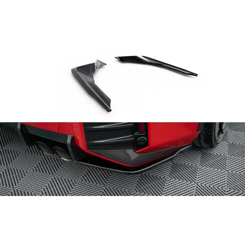 Livraison Gratuite LAMES DE PARE-CHOCS ARRIÈREE LATÉRALES BMW M2 M-PERFORMANCE G87 - MAXTONDESIGN - FINITION NOIR BRILLANT