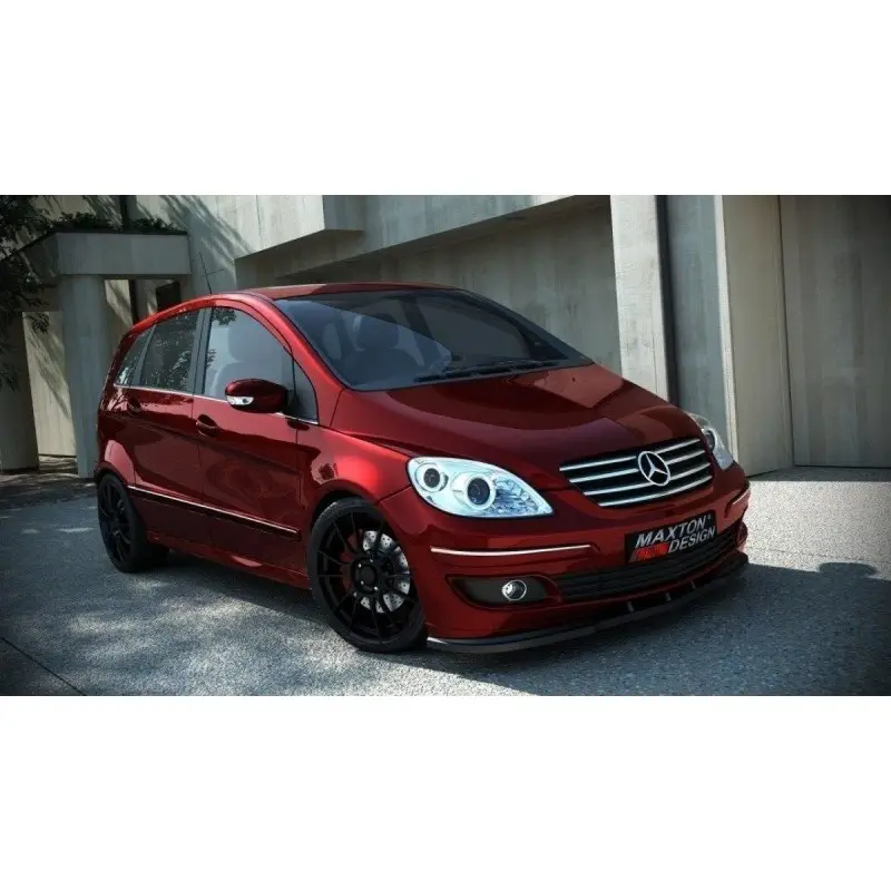 LAME DU PARE-CHOCS AVANT MERCEDES B-CLASS 245 - MAXTON DESIGN - FINITION NOIR BRILLANT Affaire À Saisir