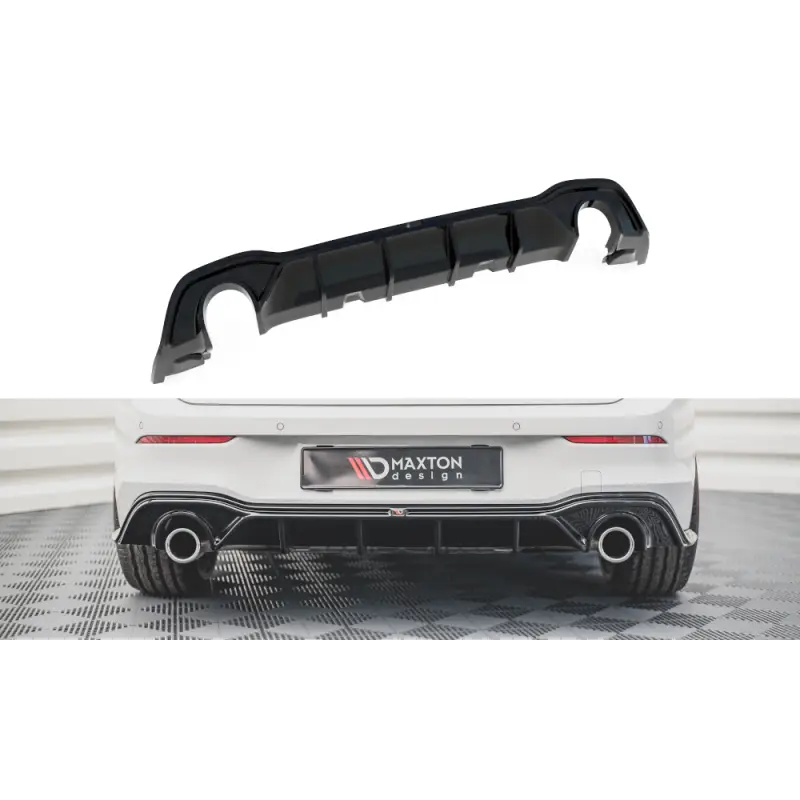DIFFUSEUR ARRIÈRE COMPLET V.2 VOLKSWAGEN GOLF 8 GTI - MAXTON DESIGN - FINITION NOIR BRILLANT Promotion Saisonnière