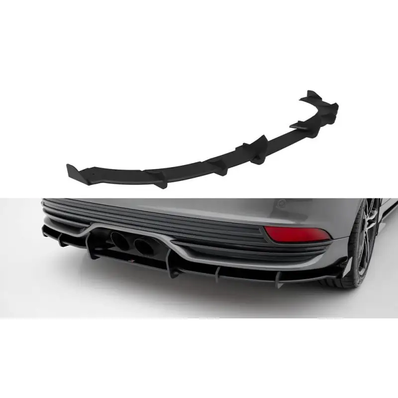 STREET PRO CENTRAL DIFFUSEUR ARRIERE + FLAPS FORD FOCUS ST MK3 FACELIFT - MAXTONDESIGN Expédié Aujourd’hui