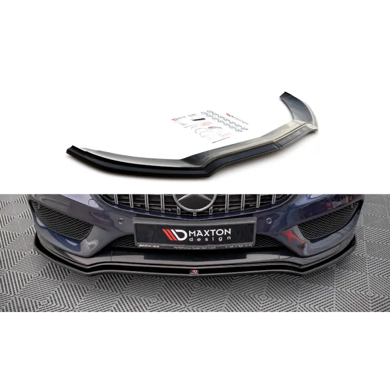 Livraison Gratuite LAME DU PARE-CHOCS AVANT - SPLITTER V.1 MERCEDES- BENZ CLASSE C PACK AMG W205 (14-18) - AUSSI C43AMG - MAXTON DESIGN - FINITION