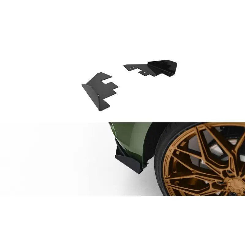 Seulement Aujourd’hui REAR SIDE FLAPS AUDI S3 SPORTBACK 8Y FACELIFT - MAXTONDESIGN - FINITION NOIR + NOIR BRILLANT