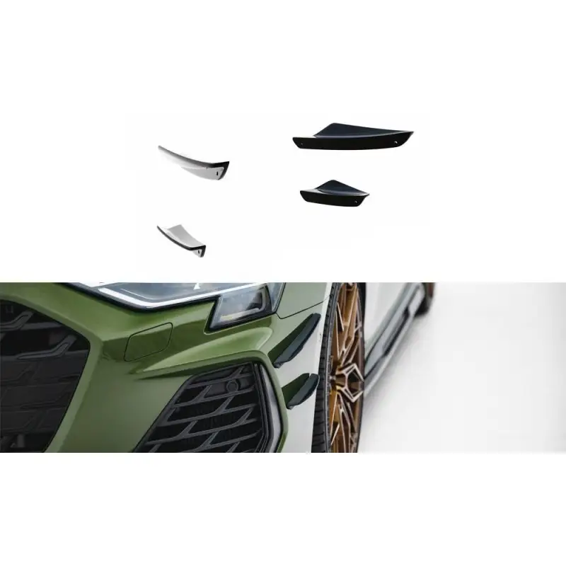 Usine Directe AILES DE PARE-CHOCS AVANT (CANARDS) AUDI A3 S-LINE SEDAN / S3 SEDAN 8Y FACELIFT - MAXTONDESIGN - A PEINDRE