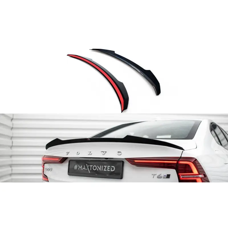 Prix Bas SPOILER CAP VOLVO S60 R-DESIGN MK3 - MAXTON DESIGN - FINITION NOIR BRILLANT
