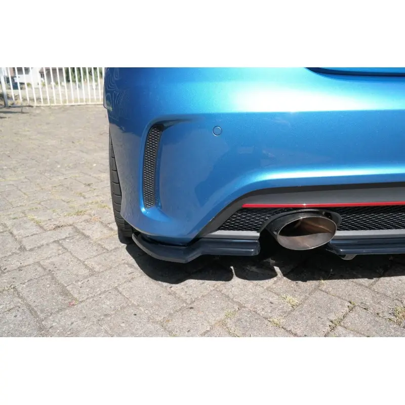 LAME DU PARE-CHOCS ARRIERE MERCEDES-BENZ W176 AMG-LINE AVANT FACELIFT - MAXTON DESIGN - FINITION NOIR BRILLANT Livraison Gratuite