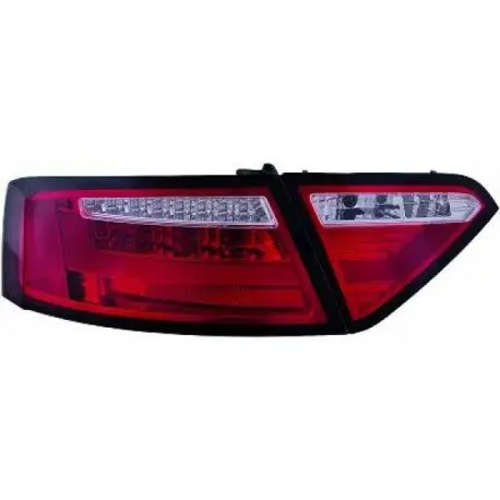 Meilleur Prix SET DE FEUX ARRIERES DESIGN AUDI A5 (07-11) AVEC FEUX LED ORIGINE - ROUGE CLAIR - LED - AVEC CLIGNOTANT LED