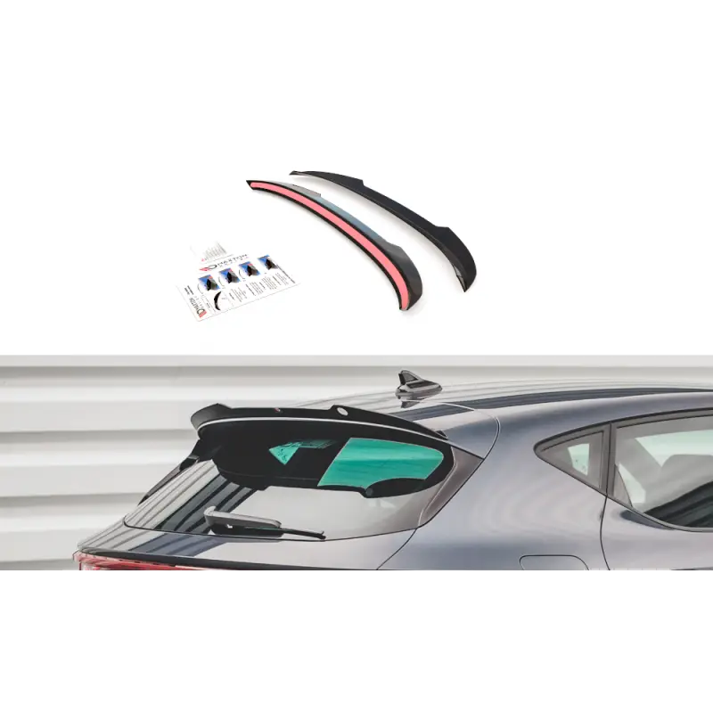 Meilleure Vente SPOILER CAP SEAT LEON FR HATCHBACK MK4 - MAXTON DESIGN - FINITION NOIR BRILLANT