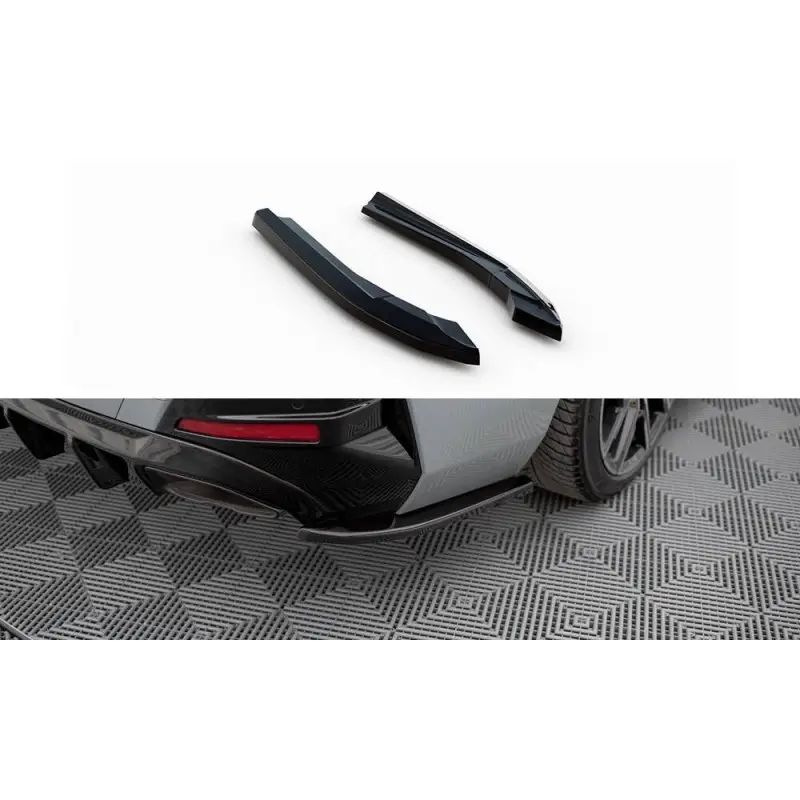 Livraison Express LAMES DE PARE-CHOCS ARRIÈREE LATÉRALES V.3 BMW M440I GRAN COUPE G26 - MAXTONDESIGN - FINITION NOIR BRILLANT