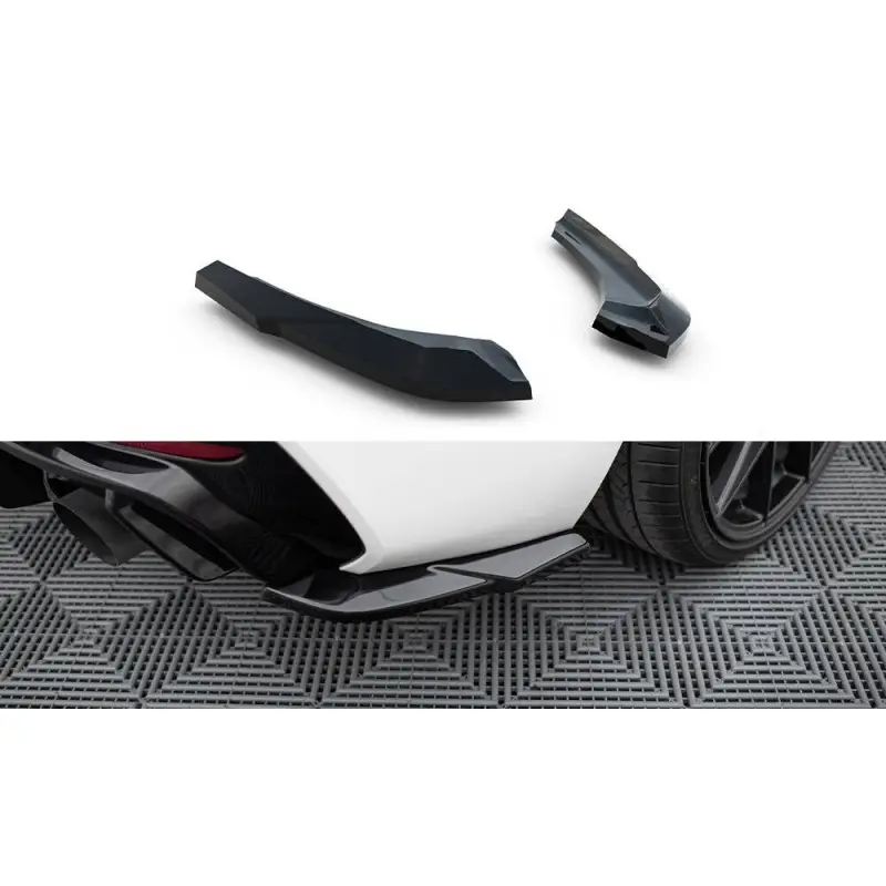 Promotion LAMES DE PARE-CHOCS ARRIÈREE LATÉRALES V.5 BMW 1 M-PACK / M140I F20 FACELIFT- MAXTONDESIGN - FINITION NOIR BRILLANT
