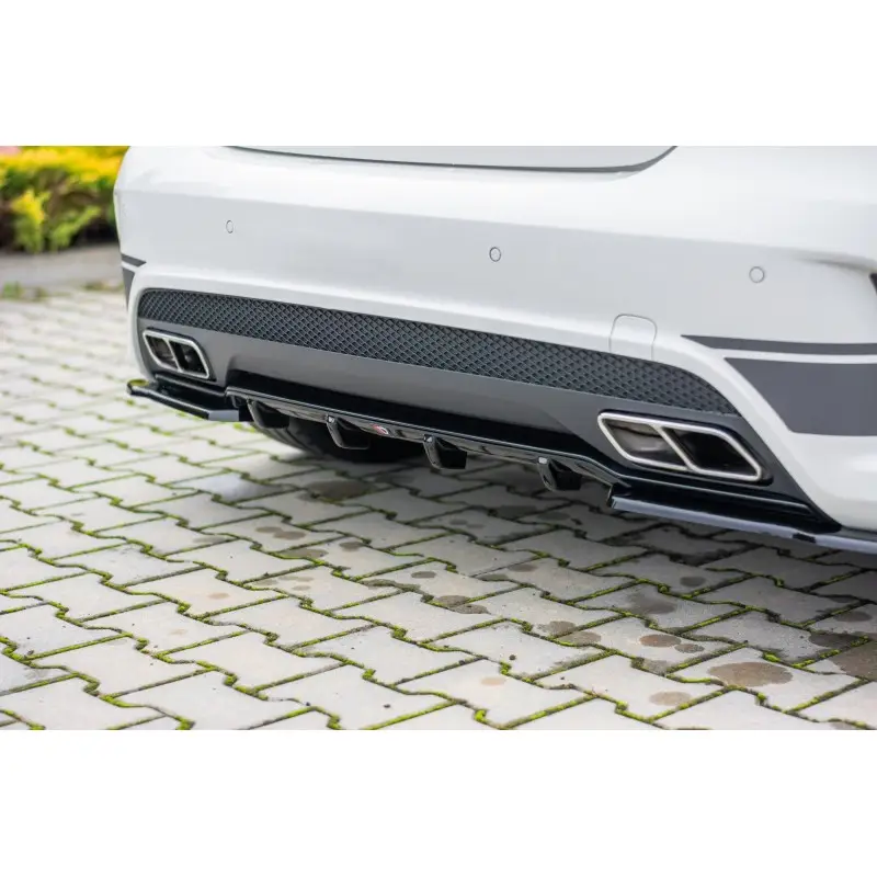 Achetez Aujourd’hui RAJOUT DU PARE-CHOCS ARRIERE MERCEDES A45 AMG W176 - MAXTON DESIGN - FINITION NOIR BRILLANT