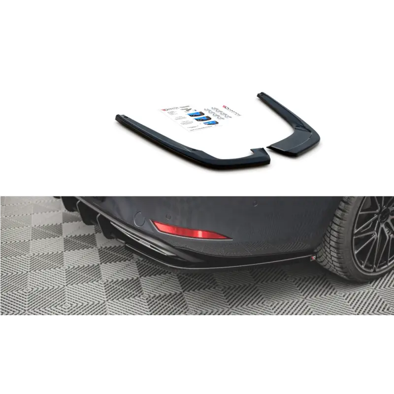 LAMES DE PARE-CHOCS ARRIÈRE LATÉRALES SEAT LEON FR ST MK4 - MAXTON DESIGN - FINITION NOIR BRILLANT Achetez Aujourd’hui