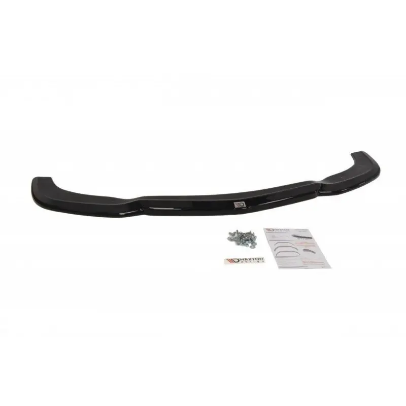 Marque LAME DU PARE-CHOCS AVANT MERCEDES C-CLASS W204 (APRES FACELIFT) - MAXTON DESIGN - FINITION NOIR BRILLANT