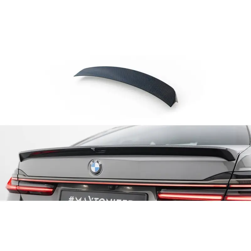 CARBON FIBER BECQUET DE HAYON BMW 7 M-PACK G11 FACELIFT - MAXTONDESIGN - CARBON VERITABLE Seulement Aujourd’hui