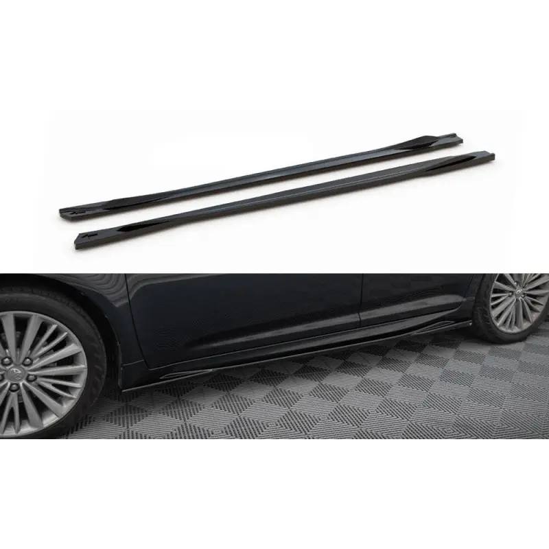 RAJOUTS DES BAS DE CAISSE TOYOTA AVENSIS MK3 FACELIFT - MAXTON DESIGN - FINITION NOIR BRILLANT Marque