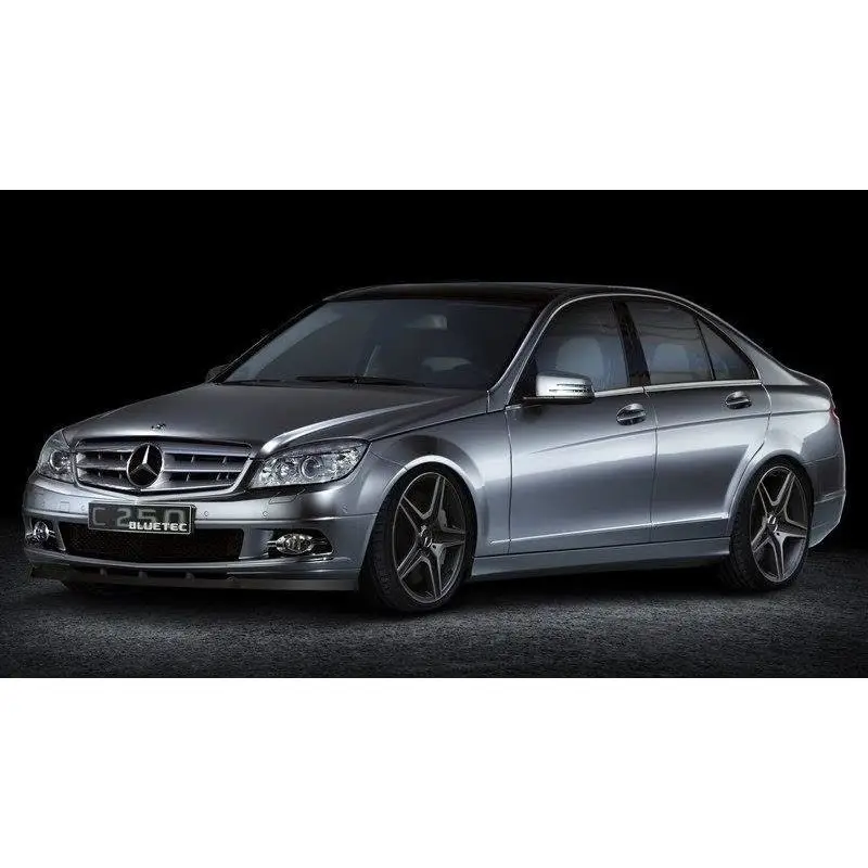 LAME DU PARE-CHOCS AVANT MERCEDES CLASSE C W204 AVANT FACELIFT - MAXTON DESIGN - FINITION NOIR BRILLANT Paiement Sécurisé