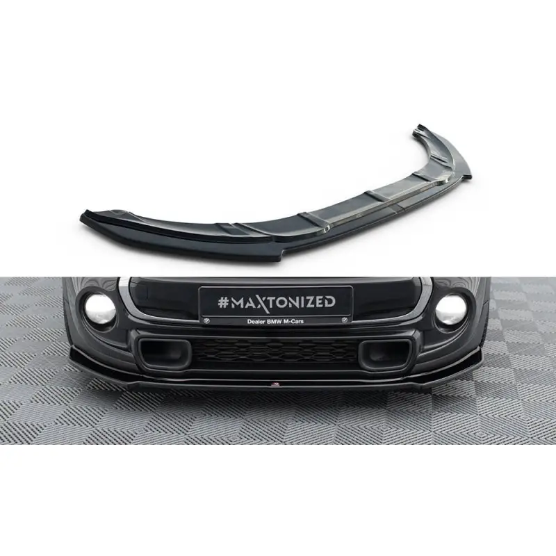 LAME DU PARE-CHOCS AVANT - SPLITTER MINI COOPER S MK3 AVANT FACELIFT 3-DOOR (F56) - MAXTON DESIGN - FINITION NOIR BRILLANT Bon Plan