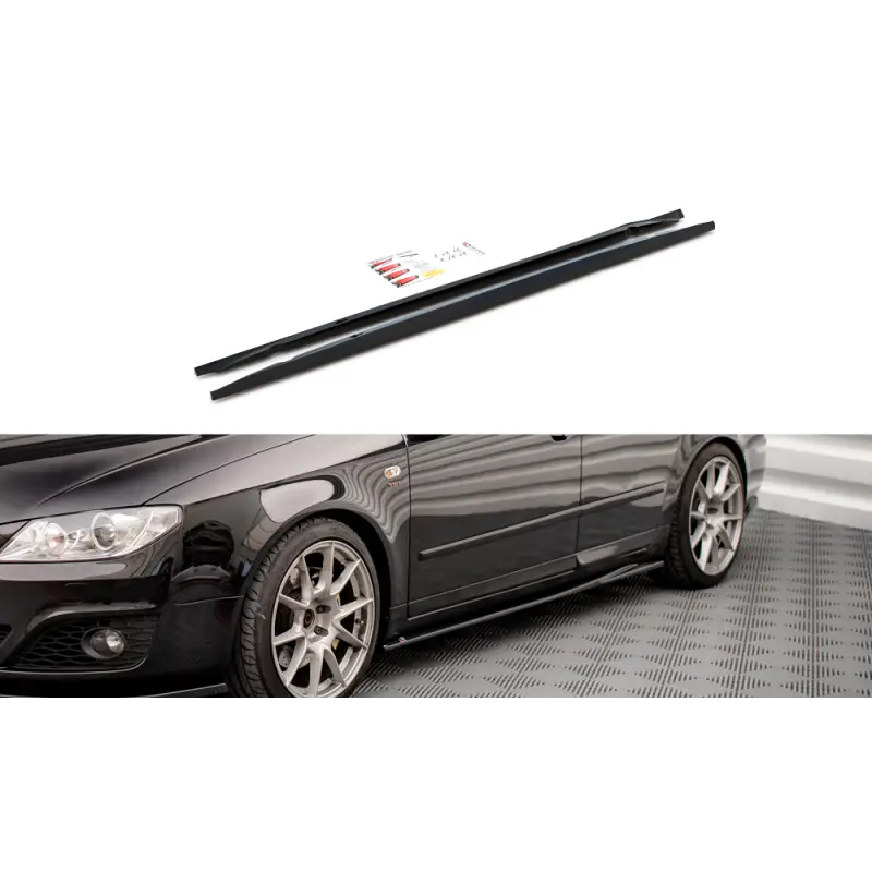 Bon Plan RAJOUTS DES BAS DE CAISSE SEAT EXEO - MAXTON DESIGN - FINITION NOIR BRILLANT