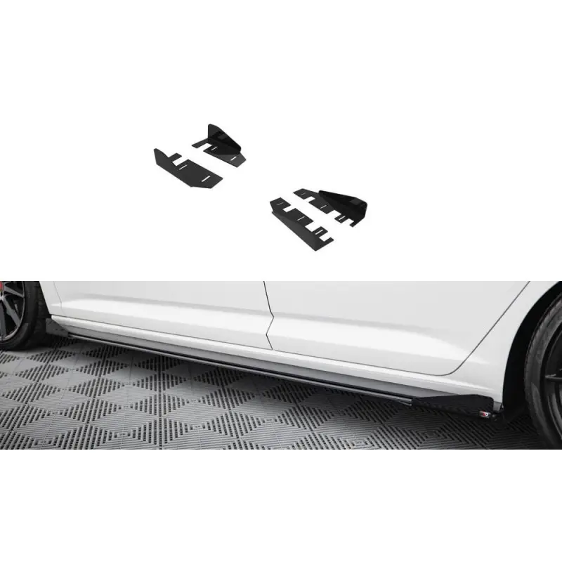 SIDE FLAPS VOLKSWAGEN JETTA GLI MK7 - MAXTONDESIGN - FINITION NOIR BRILLANT Haute Qualité