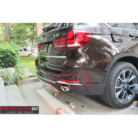 Meilleur Choix PARE-CHOCS ARRIÈRE À BAGUETTES CHROMÉES POUR BMW X5 F15