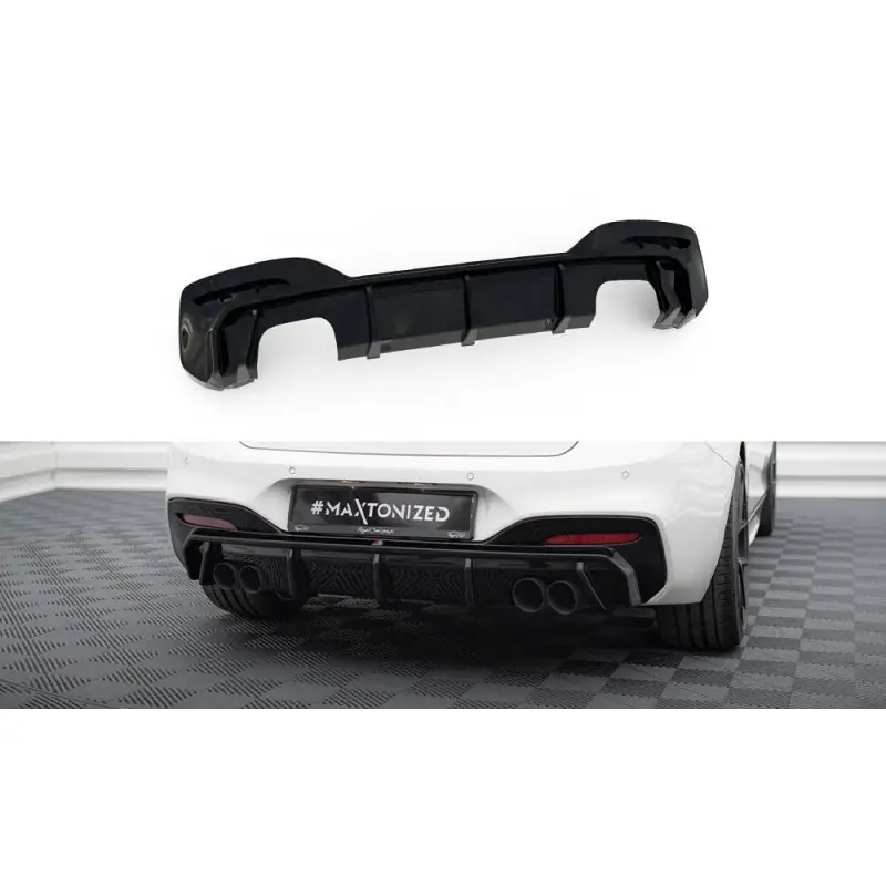DIFFUSEUR ARRIÈRE COMPLET BMW 1 M-PACK / M140I F20 FACELIFT (VERSION AVEC DOUBLE ÉCHAPPEMENT DES DEUX COTÉS) - MAXTONDESIGN - FI Meilleur Choix