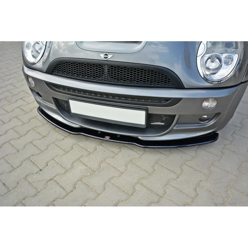 Acheter Direct LAME DU PARE-CHOCS AVANT - SPLITTER MINI R53 COOPER S JCW - MAXTON DESIGN - FINITION NOIR BRILLANT