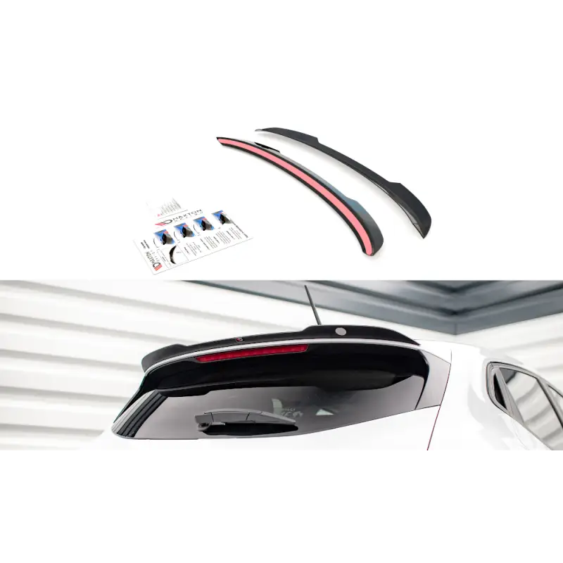 SPOILER CAP RENAULT CLIO MK5 - MAXTON DESIGN - FINITION NOIR BRILLANT Seulement Aujourd’hui