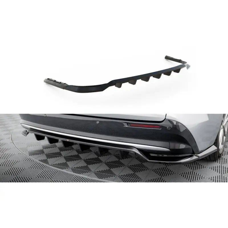 Quantité Limitée ARRIERE SPLITTER (AVEC UNE BARRE VERTICALE) TOYOTA SIENNA MK4 - MAXTONDESIGN - FINITION NOIR BRILLANT