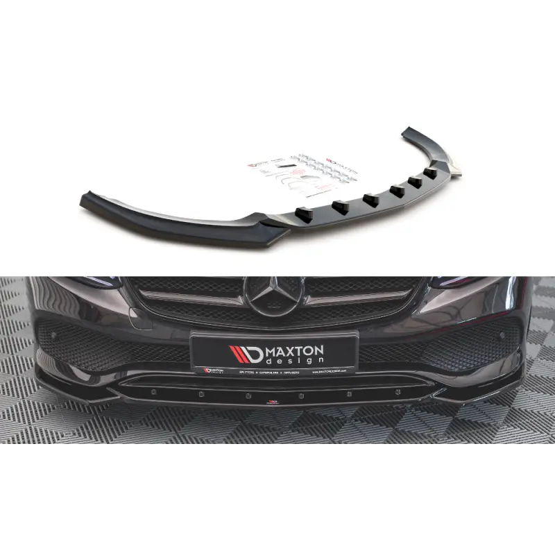 Populaire LAME DU PARE-CHOCS AVANT MERCEDES-BENZ E W213 - MAXTON DESIGN - FINITION NOIR BRILLANT