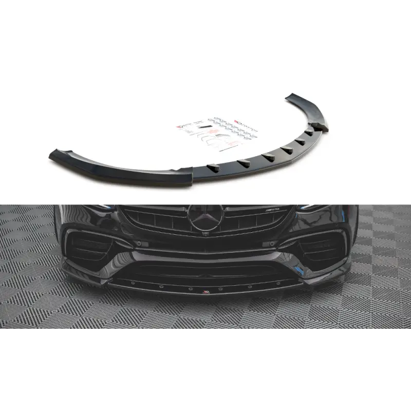 LAME DU PARE-CHOCS AVANT V.3 MERCEDES-BENZ E63 AMG ESTATE/SEDAN S213/W213 - MAXTON DESIGN - FINITION NOIR BRILLANT Meilleure Vente