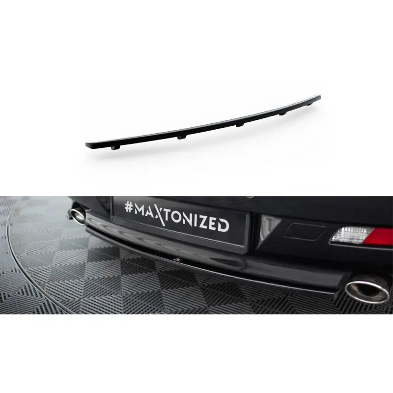 Vente Flash CENTRAL ARRIERE SPLITTER (AVEC UNE BARRE VERTICALE) BMW 6 COUPE / CABRIO E63 / E64 - MAXTONDESIGN - FINITION NOIR BRILLANT
