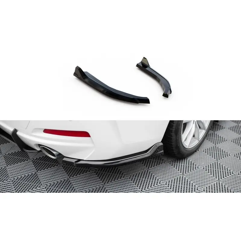 LAMES DE PARE-CHOCS ARRIERE LATÉRALES BMW 3 SEDAN / TOURING G20 / G21 FACELIFT - MAXTONDESIGN - FINITION NOIR BRILLANT Bon Plan