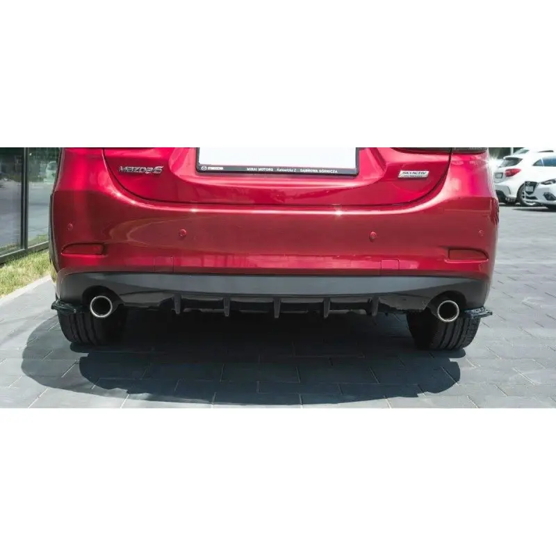 Top Vente LAME DU PARE CHOCS ARRIERE MAZDA 6 GJ (MK3) FACELIFT - MAXTON DESIGN - FINITION NOIR BRILLANT