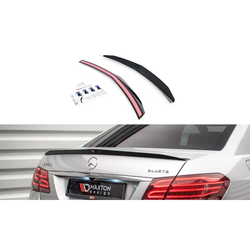 Meilleur Prix SPOILER CAP MERCEDES-BENZ E63 AMG / AMG-LINE SEDAN W212 FACELIFT - MAXTON DESIGN - FINITION NOIR BRILLANT