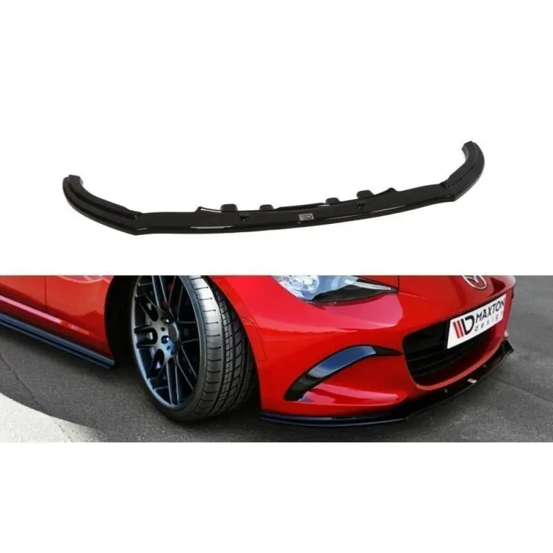 Vente Directe LAME DU PARE-CHOCS AVANT V.1 MAZDA MX-5 IV - MAXTON DESIGN - FINITION NOIR BRILLANT