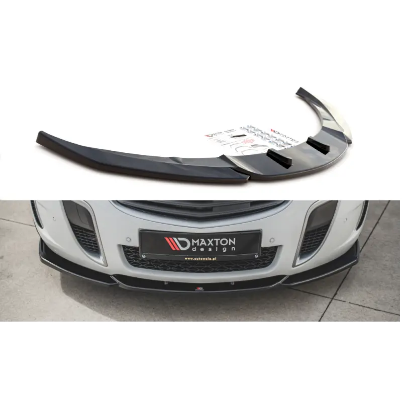 Vente Flash LAME DU PARE-CHOCS AVANT V.2 OPEL INSIGNIA MK. 1 OPC FACELIFT - MAXTON DESIGN - FINITION NOIR BRILLANT