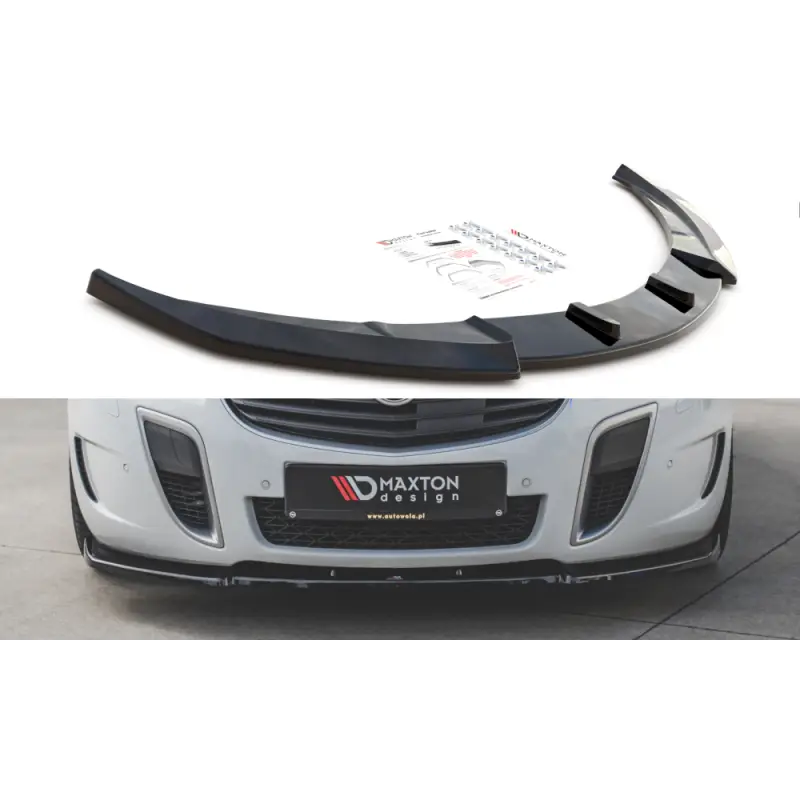 Meilleur Choix LAME DU PARE-CHOCS AVANT V.1 OPEL INSIGNIA MK. 1 OPC FACELIFT - MAXTON DESIGN - FINITION NOIR BRILLANT