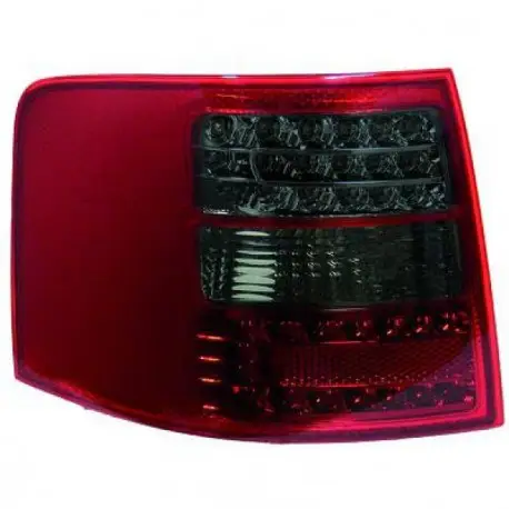 SET DE DEUX FEUX ARRIERES DESIGN AUDI A6 (97-04) - MOD 2 - LED - BREAK - ROUGE/NOIR Prix Réduit