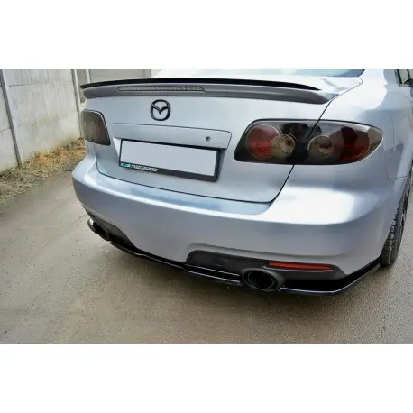 Top Vente CENTRAL ARRIÈRE SPLITTER MAZDA 6 MK1 MPS - MAXTON DESIGN - FINITION NOIR BRILLANT