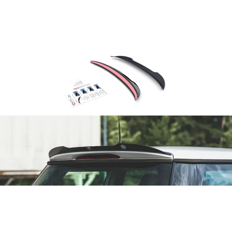 SPOILER CAP MINI COOPER / ONE R50 - MAXTON DESIGN - FINITION NOIR BRILLANT Haute Qualité