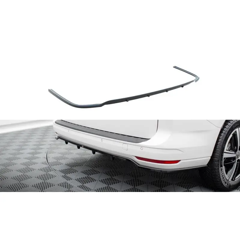 Petit Prix CENTRAL ARRIERE SPLITTER (AVEC UNE BARRE VERTICALE) VOLKSWAGEN CADDY MAXI MK5 - MAXTONDESIGN - FINITION NOIR BRILLANT