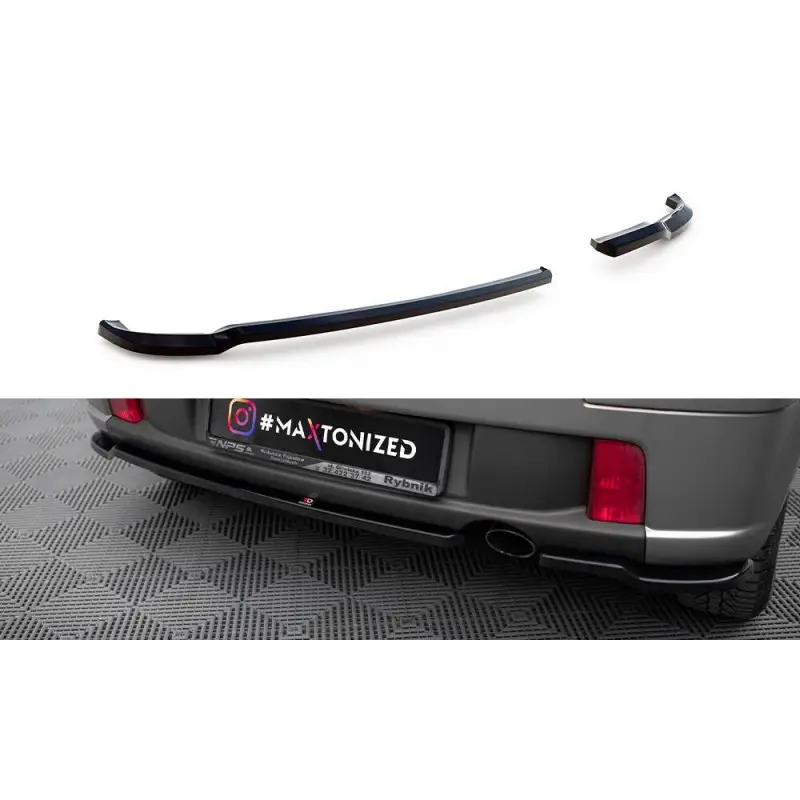 Livraison Gratuite LAMES DE PARE-CHOCS ARRIERE LATERALES TOYOTA YARIS T-SPORT MK1 FACELIFT - MAXTONDESIGN - FINITION NOIR BRILLANT
