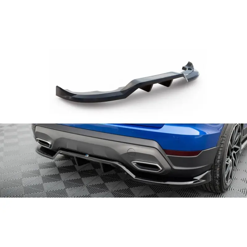 Meilleur Prix CENTRAL ARRIERE SPLITTER (AVEC UNE BARRE VERTICALE) SEAT ARONA FR MK1 FACELIFT - MAXTONDESIGN - FINITION NOIR BRILLANT