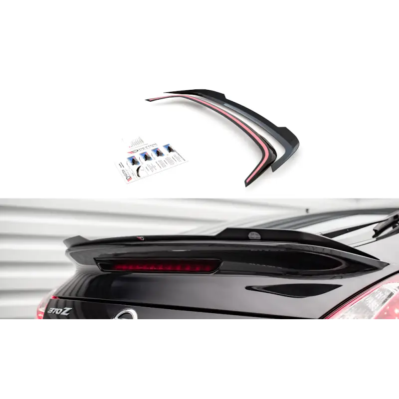 Petit Prix SPOILER CAP NISSAN 370Z NISMO FACELIFT - MAXTON DESIGN - FINITION NOIR BRILLANT