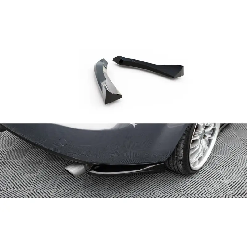 Populaire LAMES DE PARE-CHOCS ARRIERE LATÉRALES MAZDA MX5 NC (MK3) - MAXTONDESIGN - FINITION NOIR BRILLANT